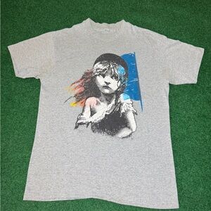 1986 80s Les Miserables vintage T-shirt rare musical wicked soft play cats M
